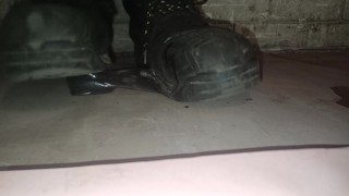 Banana Walkover Crush, flattened under my dirty size 11 boots 😁👣