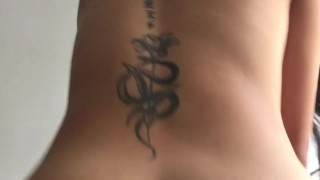 I ride my neighbor's cock at his wife's house.