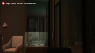 Babysitter gets railed on Halloween night