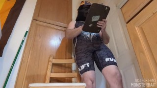 Gorilla grunts, strips and huffs a she fantasizes abotu wrestlers (preview)