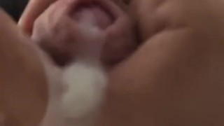 Huge Cumshot in bed