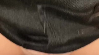 Ride and piss on dildo in the park