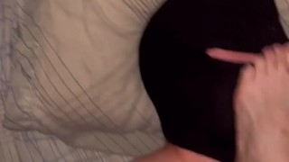 Toe sucking foot slave