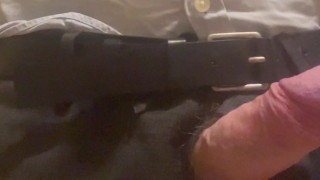 Cumming for you in a hotel bathroom