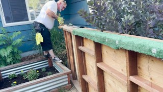 How Whores Thank a Handyman: Drenching His Sweaty Body in Squirt - Vanessa Cliff