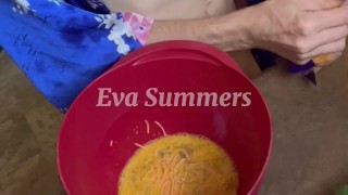 Naked Cooking Tease Eva Summers Petite PAWG Dirty Blonde Full Video on OF & Fansly