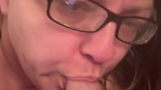 Good girl sucks cock