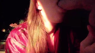 Your girl gives you a morning blowjob