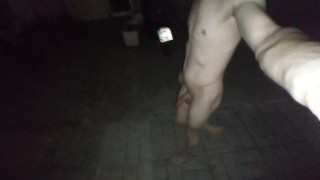 Walking naked on the street