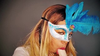 Cute milf plays like a cock-hungry slut with a dildo in her mouth