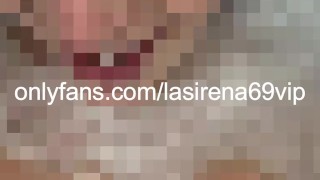 LaSirena69 Enjoys Rubbing Her Pussy While In The Bathtub