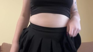 Beautiful brunette shows off her sexy body