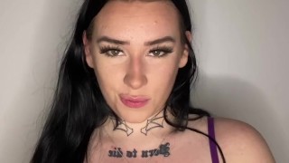 British teen talks dirty in her new lingerie