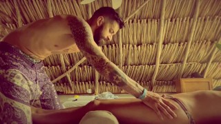 a massage with a happy ending on the beach