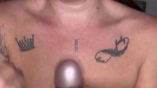 Delicious Handjob To My SEX TOY🔥 With My Small Tits