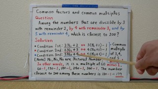 Common factors and common multiples.[JapanMath](job)