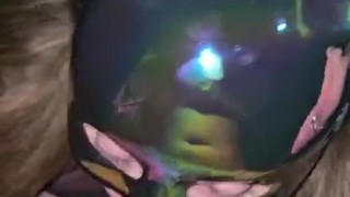 Sucking my neighbors big cock