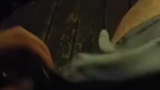 Balcony with family inside