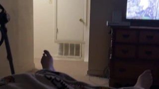 Masturbating while people in the next room