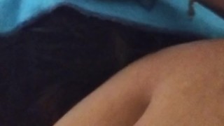 My fiance playing with my bellybutton and sucking my pussy so good