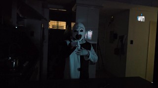 Terrifier fucks Natalia Alvarado on Halloween night