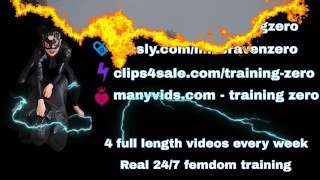 Training Zero Femdom FLR Facesitting Orgasms Cum Slave BDSM Bondage Female Domination Real Homemade
