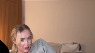 CUTE 18TEEN YEAR OLD BLONDE DOES NIGHTTIME STRETCHES (GUESS WHAT I REMOVE FIRST)