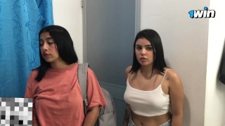 trio - compartiendo habitacion de hotel con mis hijastros - porno en español