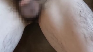 Asian man filmed masturbation video with zoom in on his crotch.