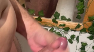 A little fun after bath in front of the mirror