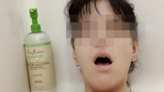 Girl masturbates in bathtub with her fingers and brings herself to orgasm