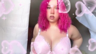 Big Tits Pink Hair Bimbo Doll