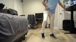 I peed my pants and size 8 sneakers