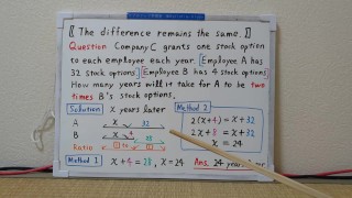 Grants Stock Option each year.[JapanMath](Titjob)