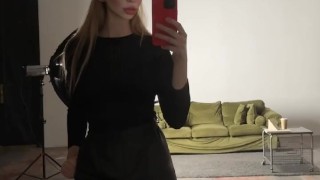 nonnude goddess in leather