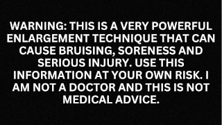 HOW TO GROW YOUR DICK