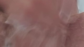 Playing with my soapy dick