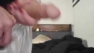 Just stroking my dick