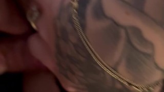 Thick milf with pink socks and big tits