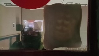 Underglass Bread Crush Part 2. See what it feels like under my dirty boots