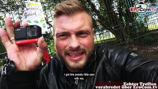 Deutsche blonde Tattoo Schlampe verabredet sich zum outdoor Sex POV