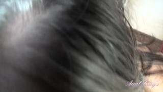 Aunt Judy's - Your Busty Step-Aunt Grace Gives You a Handjob in the Kitchen (POV)