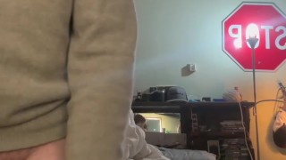 Trying on new underwear (they get smaller)