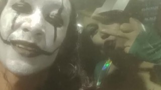 Getting naked and fucked in a field by I guy met at a Halloween party!