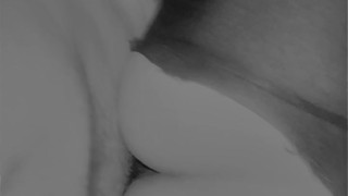 Huge cock creampies and stretches tight pussy out