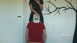 Mistress riding face until got many orgasms, pussy licking compilation