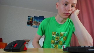 Excited Twink Evgeny Cum 3 Times This Day!