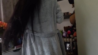 I'll tease you in My big furry robe