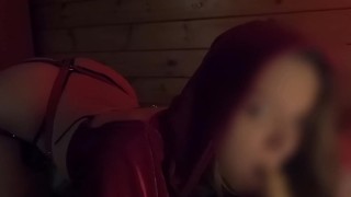 Little red suck a dildo. (Full video on my onlyfan!)