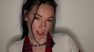 Busty british college teen submissive joI